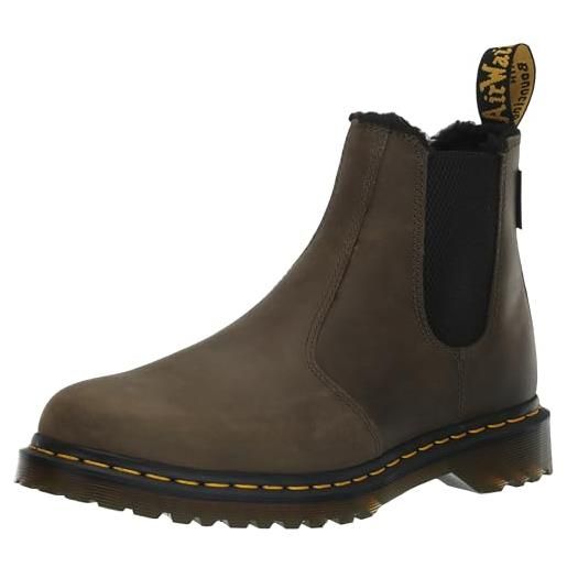 Dr. Martens chelsea boot stivali, uomo, black connection wp black coated nylon, 44 eu