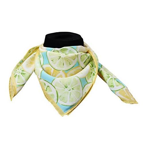 tessago foulard da collo niky raso di seta 6346 stampa digitale made in italy mis 55 x 55