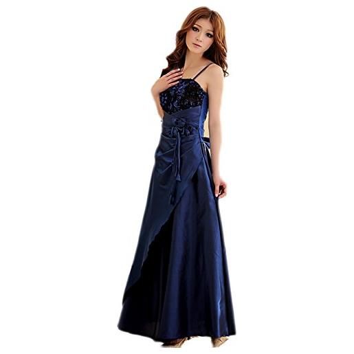 PLAER hot vendita cocktail vestito da ballo abito da sera abito da sposa nobile francese bud abito elegante, versione lunga blue 46/48