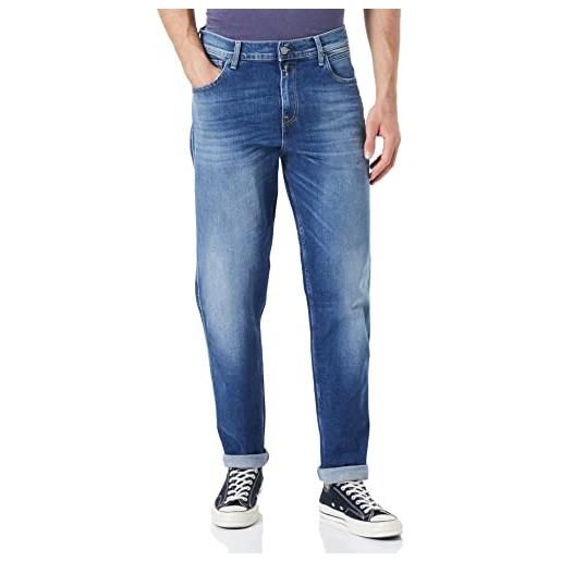 Replay sandot jeans, 009 blu medio, 34w x 32l uomo