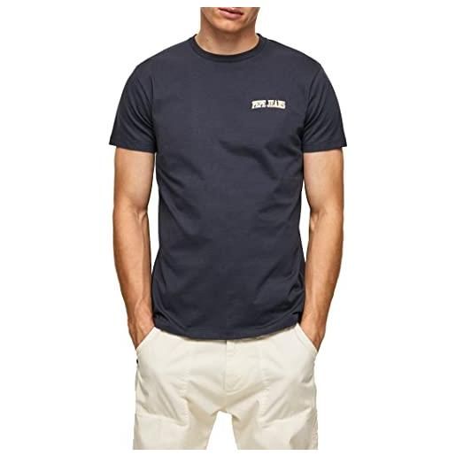 Pepe Jeans ronson, t-shirt uomo, blu (dulwich), xxl