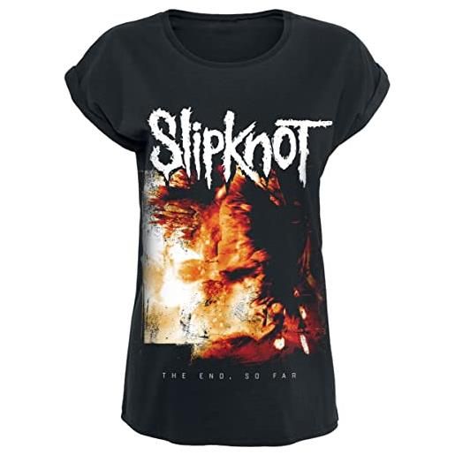 Slipknot the end, so far cover donna t-shirt nero xxl 100% cotone regular