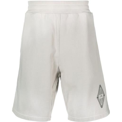 A-COLD-WALL* shorts running con vita elasticizzata - grigio