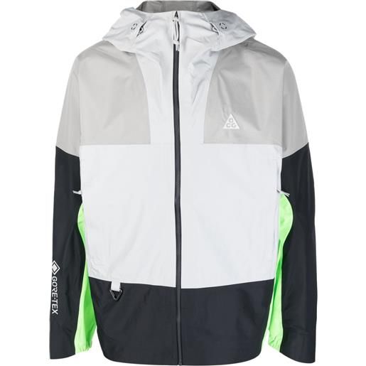 Nike giacca con design color-block - grigio