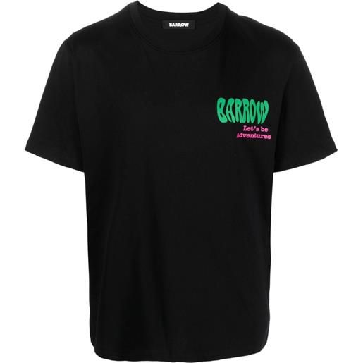 BARROW t-shirt con stampa - nero