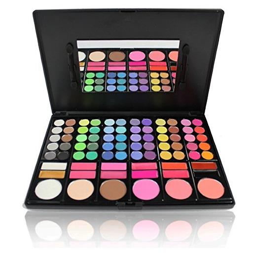 Pure Vie® 78 colori palette ombretti cosmetico tavolozza per trucco occhi - adattabile a uso professionale che privato