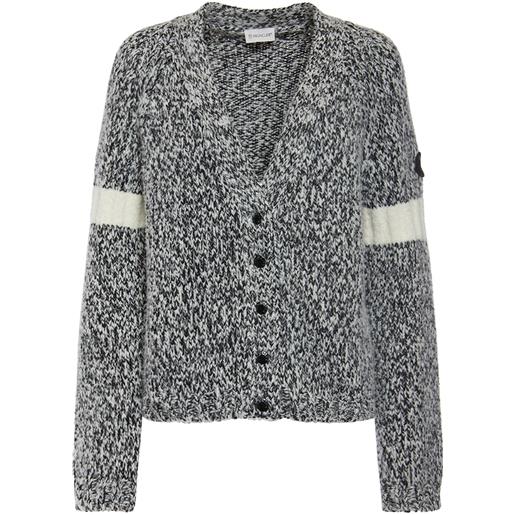 MONCLER cardigan in misto lana tricot