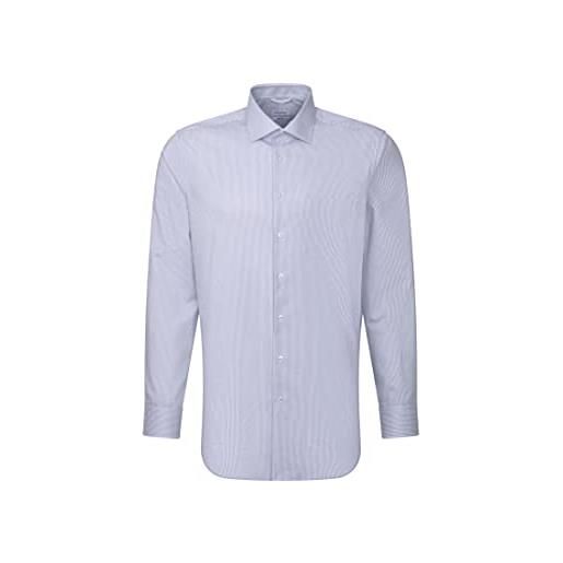 Seidensticker camicia a maniche lunghe regular fit maglietta, azzurro, 47 uomo