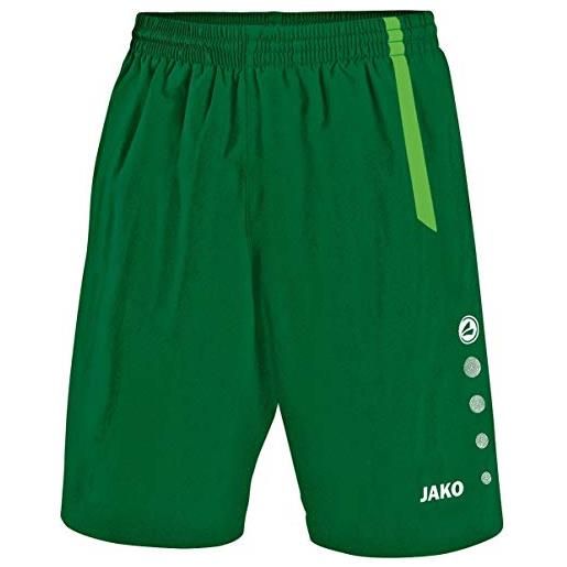 JAKO turin - pantaloni sportivi da uomo, uomo, pantaloni sportivi turin, 4462, verde/verde sportivo. , 152