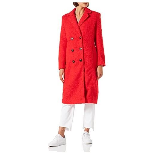 Only onlpiper coat cc otw giacca, red alert, s donna