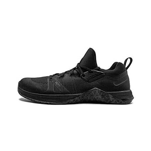 Nike metcon flyknit 3, scarpe da fitness uomo, black/black/black, 44.5 eu