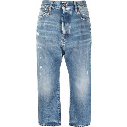 R13 jeans con cavallo basso - blu
