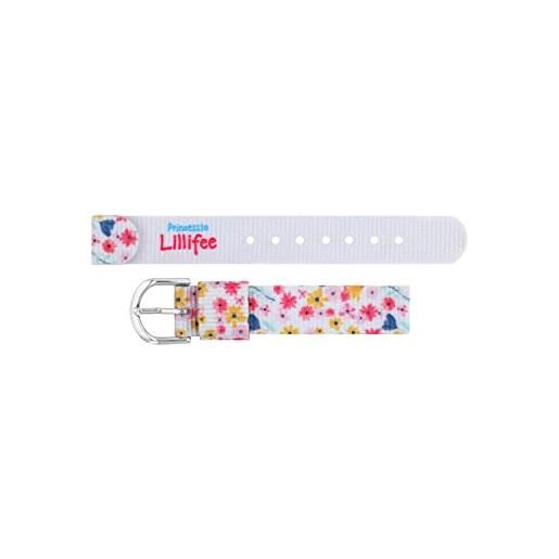 Prinzessin Lillifee princess lillifee cinturino per orologio in tessuto in acciaio inossidabile per bambini ragazze pezzo di ricambio 18 cm fiori, 2031847