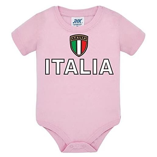 Brollogroup body neonato italia personalizzabile con nome e numero bodi calcio ps 28180-0017 (rosa)
