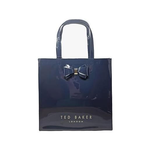 Ted Baker borsa shopper piccola aracon da donna con dettaglio fiocco, marina militare