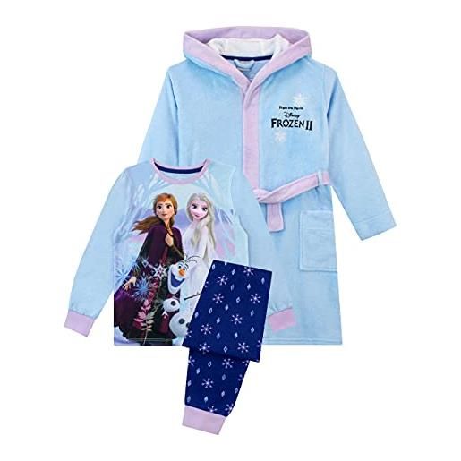 Disney vestaglia da notte pigiama per ragazze frozen blu 7-8 anni