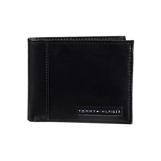 Tommy Hilfiger sw-915675-brn accessori da viaggio-portafoglio bi-fold, marrone scuro, taglia unica uomo
