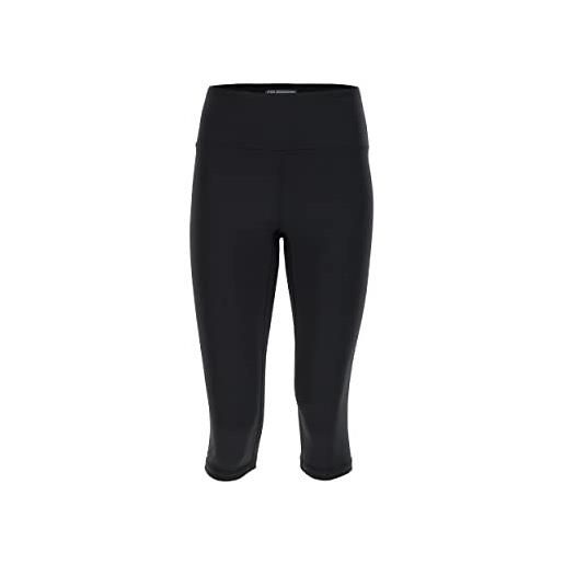 FREDDY - leggings superfit corsaro vita alta in nylon dolphin, donna, nero, extra small