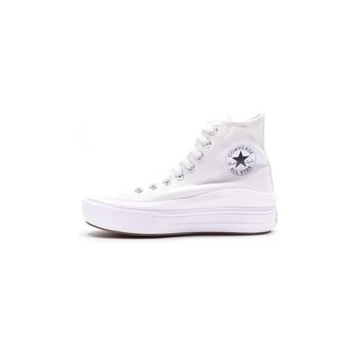 Converse 568498c wmns platform move hi col. Bianco bianco bianco/37 1/2