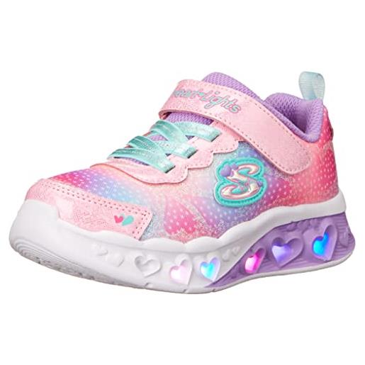 Skechers 302315l pkmt, scarpe da ginnastica bambine e ragazze, pink synthetic mesh, 35.5 eu