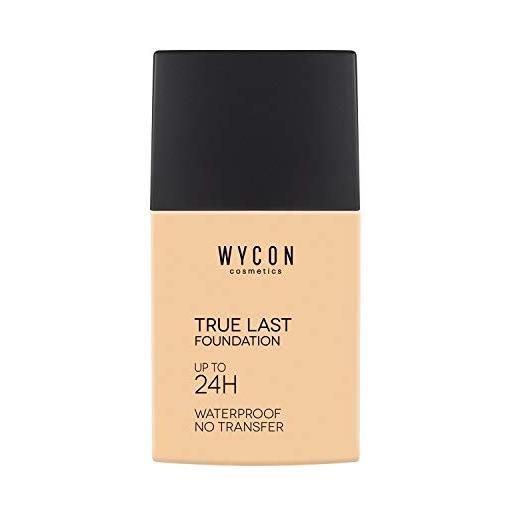 WYCON cosmetics true last foundation - fondotinta liquido coprente waterproof professionale durata testat 24h - nc 10