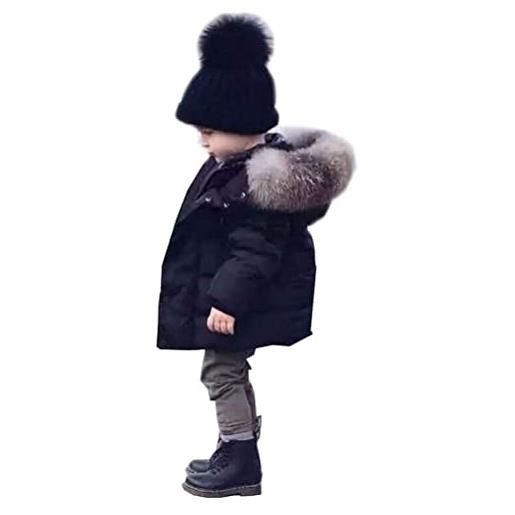 Odziezet cappotto con cappuccio piumino da unisex bambino parka zip up impermeabile invernale 0-6 anni