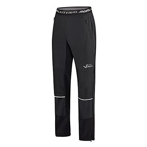 Black Crevice pantaloni da scialpinismo da uomo i pantaloni da escursione da uomo in 88% pes e 12% spandex i pantaloni da esterno antivento e impermeabili i pantaloni invernali comodi uomo