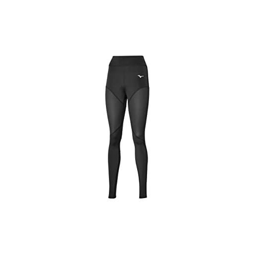 Mizuno - leggings aderenti da donna, donna, leggings, j2gb1770, nero, s