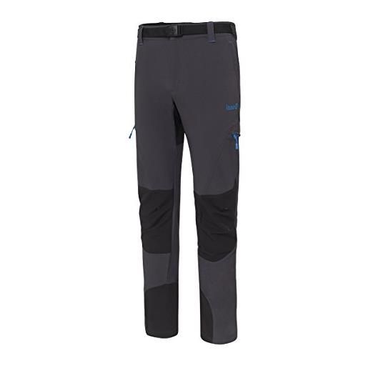 IZAS espes pantaloni elasticizzati, uomo, grigio scuro/nero/reale, 2xl