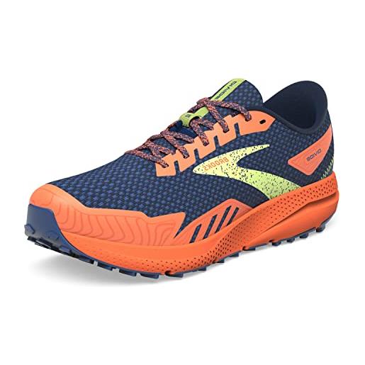 Brooks divide 4, sneaker uomo, ebony black victoria blue, 44 eu