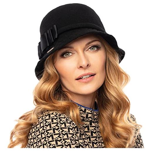 Vivisence cappello femminile invernale elegante di lana 7061, nero, taglia unica