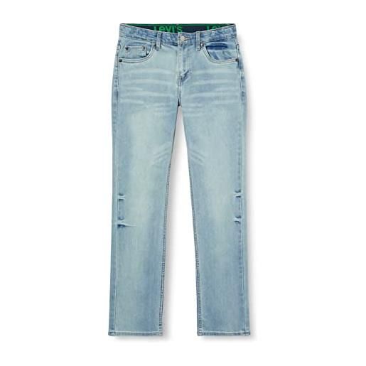Levi's lvb 512 slim taper jeans bambini e ragazzi, blu (hydra), 5 anni