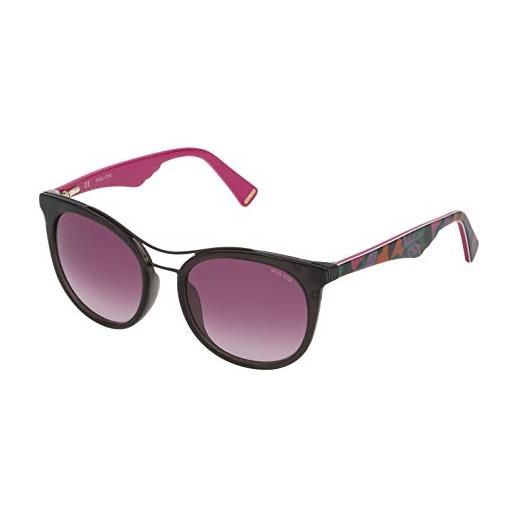 Police spl7585209hp sunglasses, shiny dark grey, 52 unisex