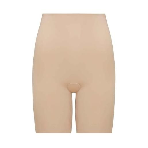 Spanx suit your fancy booty booster mid-thigh, pantaloncini modellanti con bottom booster donna, beige (natural glam), m