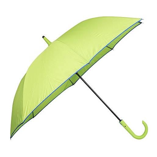 VIRSUS ombrello da pioggia 6120 con apertura automatica con pulsante e con asta robusta classico di alta qualità ombrello grande in tessuto varie colorazioni (verde)