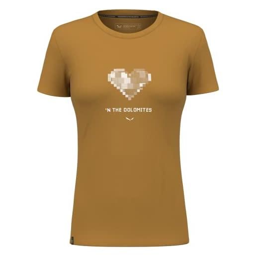 Salewa pure heart dry short sleeve t-shirt l