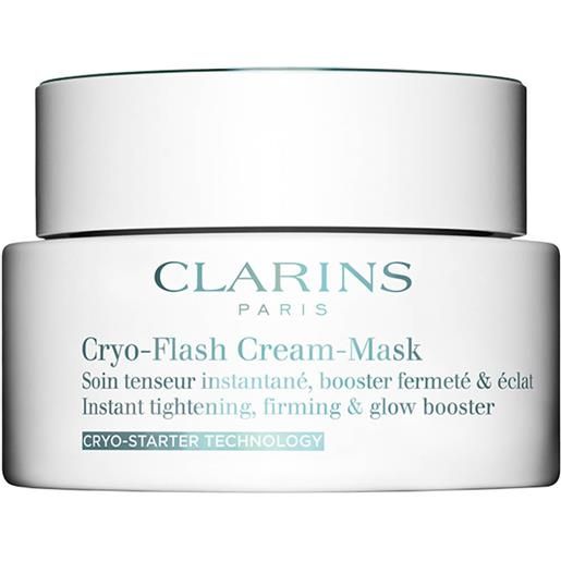 Clarins cryo-flash cream-mask la maschera-crema dall'azione intensiva anti-età, ispirata ai più recenti trattamenti estetici di crioterapia