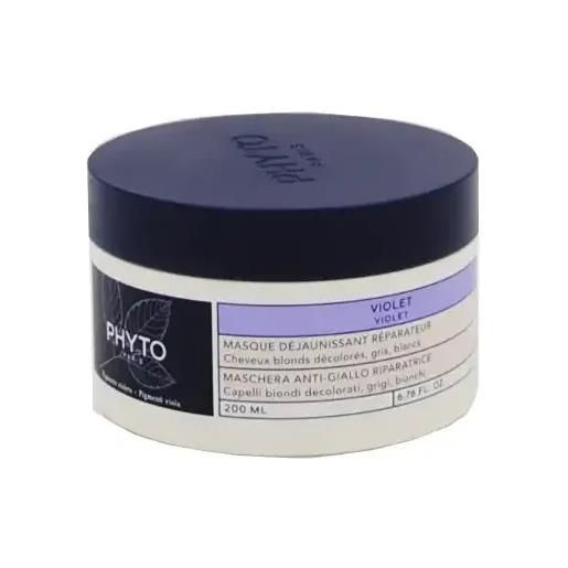 Phyto Phytoviolet maschera anti-giallo riparatrice per capelli biondi decolorati grigi bianchi 200ml