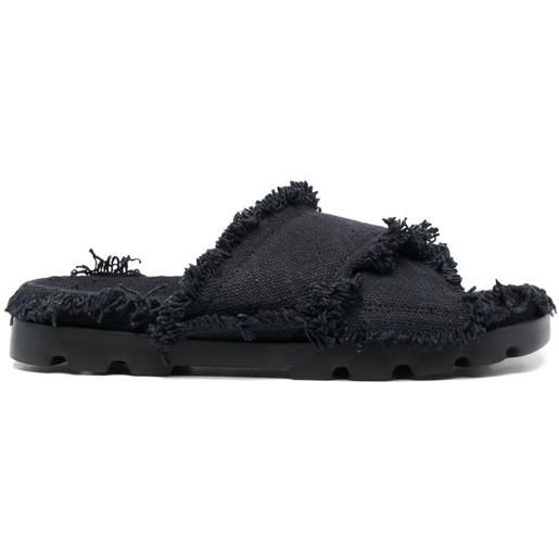 CamperLab sandali con frange - nero