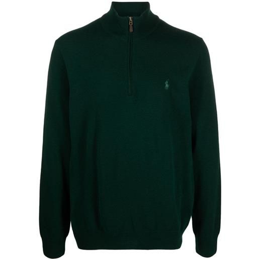 Polo Ralph Lauren maglione con logo polo pony - verde