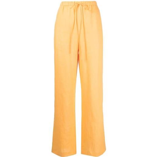 Nanushka pantaloni dritti polyka - arancione