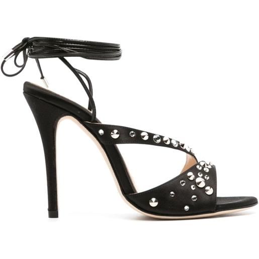 Alessandra Rich sandali con decorazione - nero