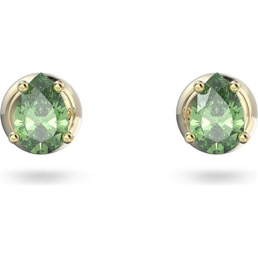 SWAROVSKI orecchini chroma verde placcatura color oro 5639120