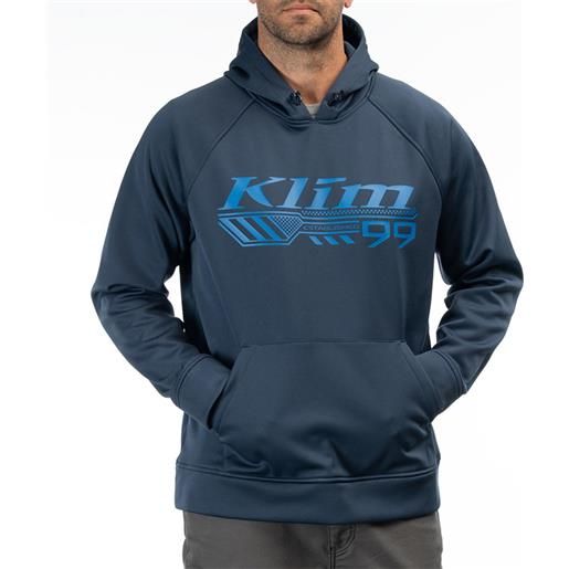 KLIM felpa klim trailside hoodie blu