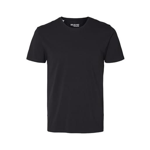 SELECTED HOMME 16073457 t-shirt, nero (nero), xl uomo
