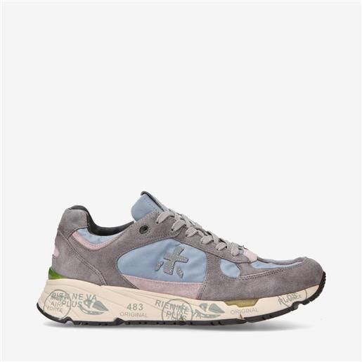 Premiata sneakers mase 6427 in pelle scamosciata e tessuto