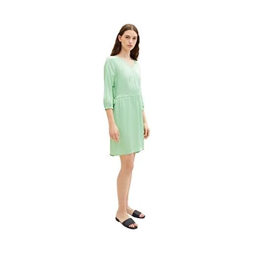TOM TAILOR 1035227 vestito, verde (31034-okra green), 46 donna