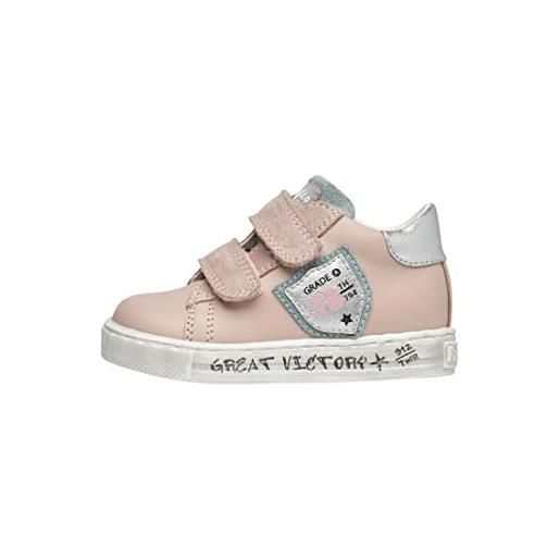 Falcotto perties vl-sneakers in pelle e suede, rosa 19