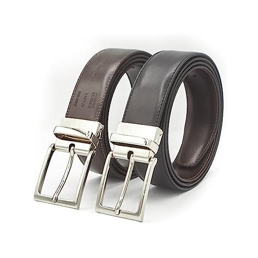 Cinture D'Autore - cintura reversibile con fibbia intercambiabile - vera pelle - 100% made in italy