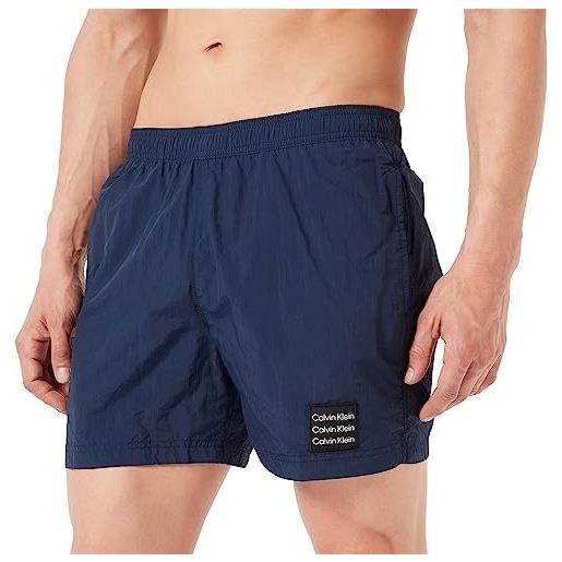Calvin Klein medium drawstring km0km00712 shorts, navy iris, xl uomo